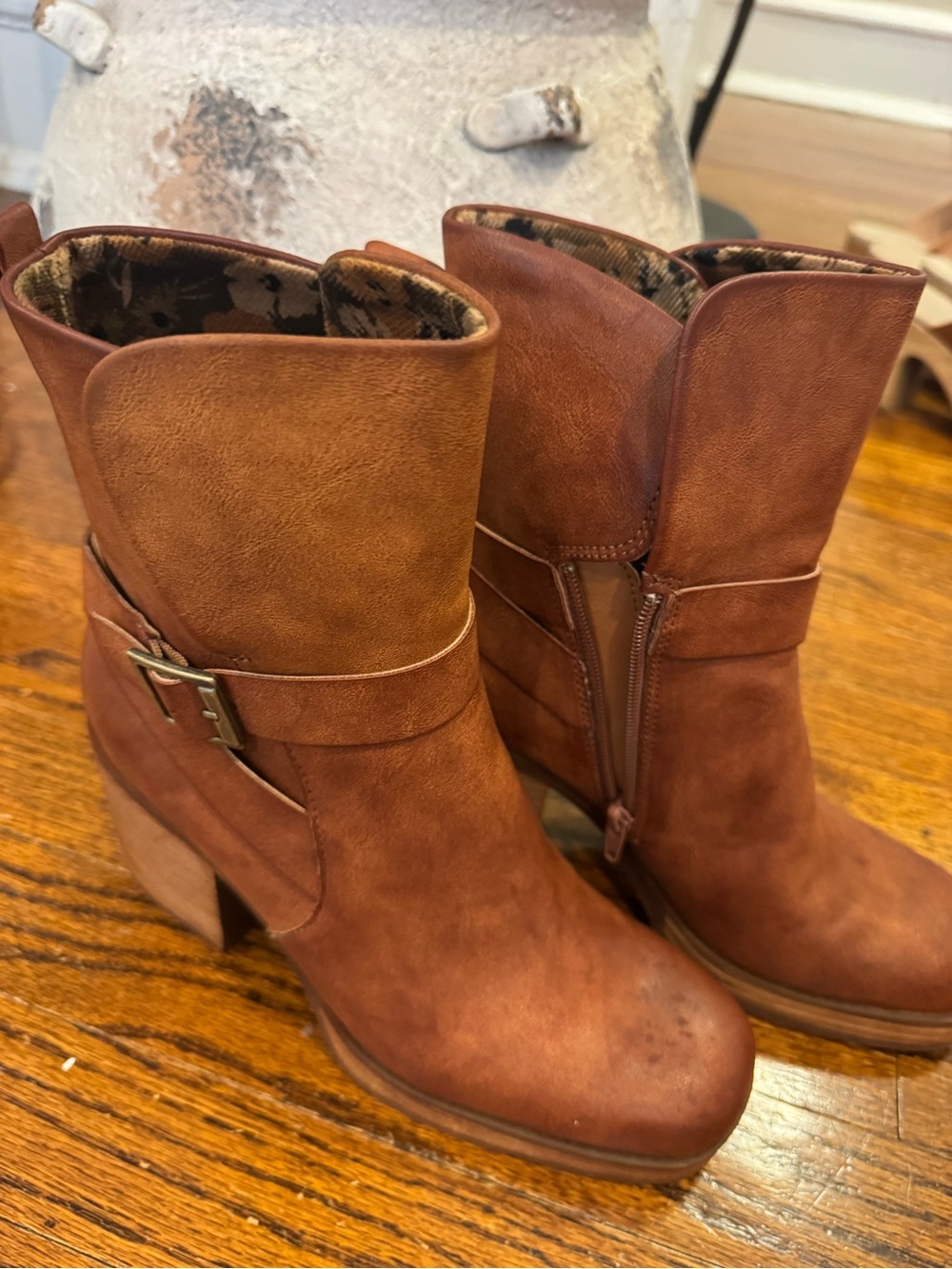 Kork-Ease Women's Marci II Cognac Brown Mid-Calf Heeled Boots